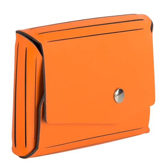 JAM Paper Italian Leather Business Card Holder Case with Angular Flap